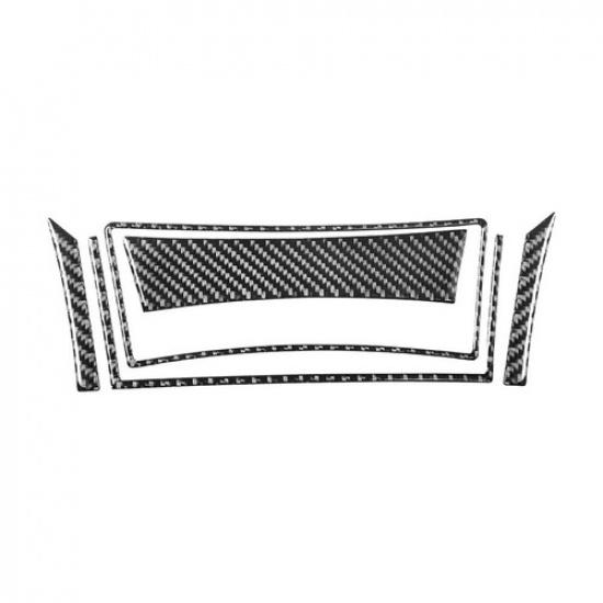 5Pcs For Chrysler 300 Carbon Fiber Floor Interior Console Storage Cover Trim