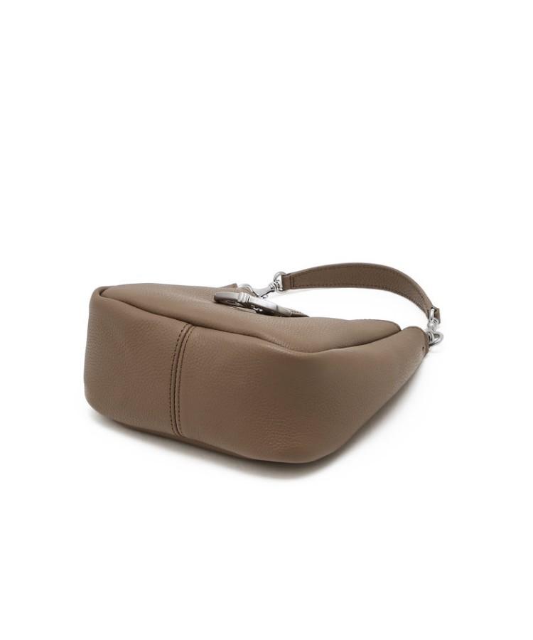 Athe Vanessabruno [Maron] Mocha Mousse Shrunken Leather Crossbody Bag S Aaba6F410I3