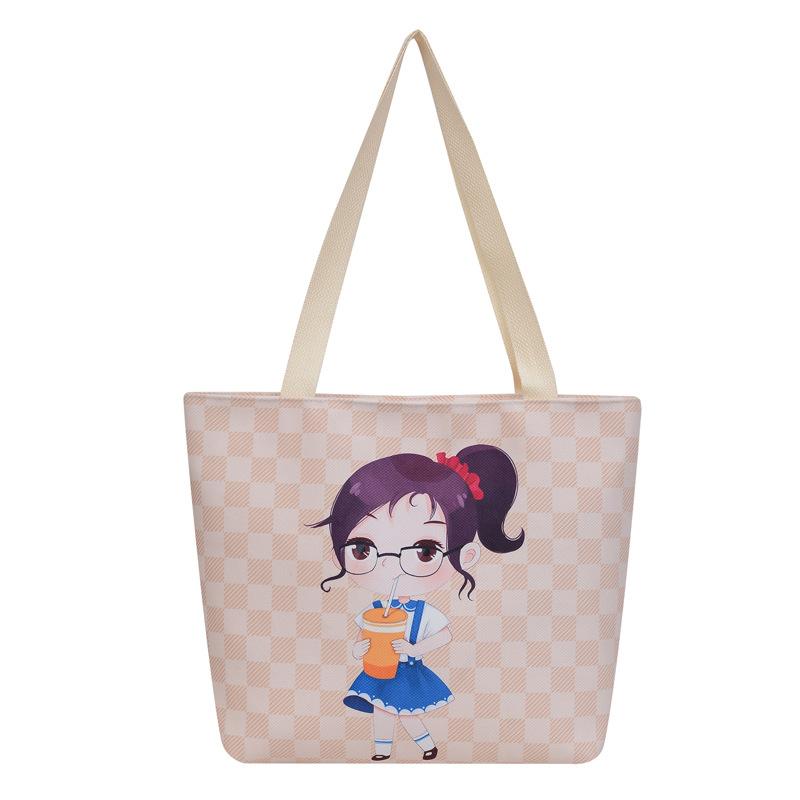 2025 New Canvas Bag Women's Shoulder Bag Shopping Bag Large Capacity Student Tutoring Bag Canvas Bag