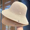 UV Protection Wide Brim Bucket Hat Thin Straw Female Sunshade Visors Beach Sun Hat Holiday