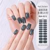Gel Nail Strips Kit 22Pcs Solid Color Nail Stickers No UV Light Needed Easy Application for Home Travel Party Wedding