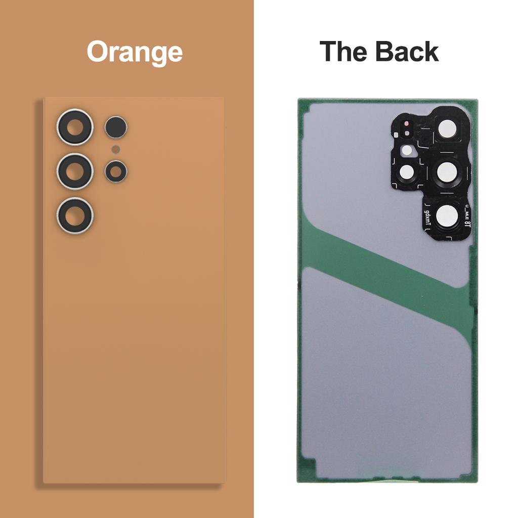 Back Housing Battery Cover For Samsung Galaxy S24 Ultra S928B S928U S928W Back Rear Lid Glass Replacement with Camera Lens