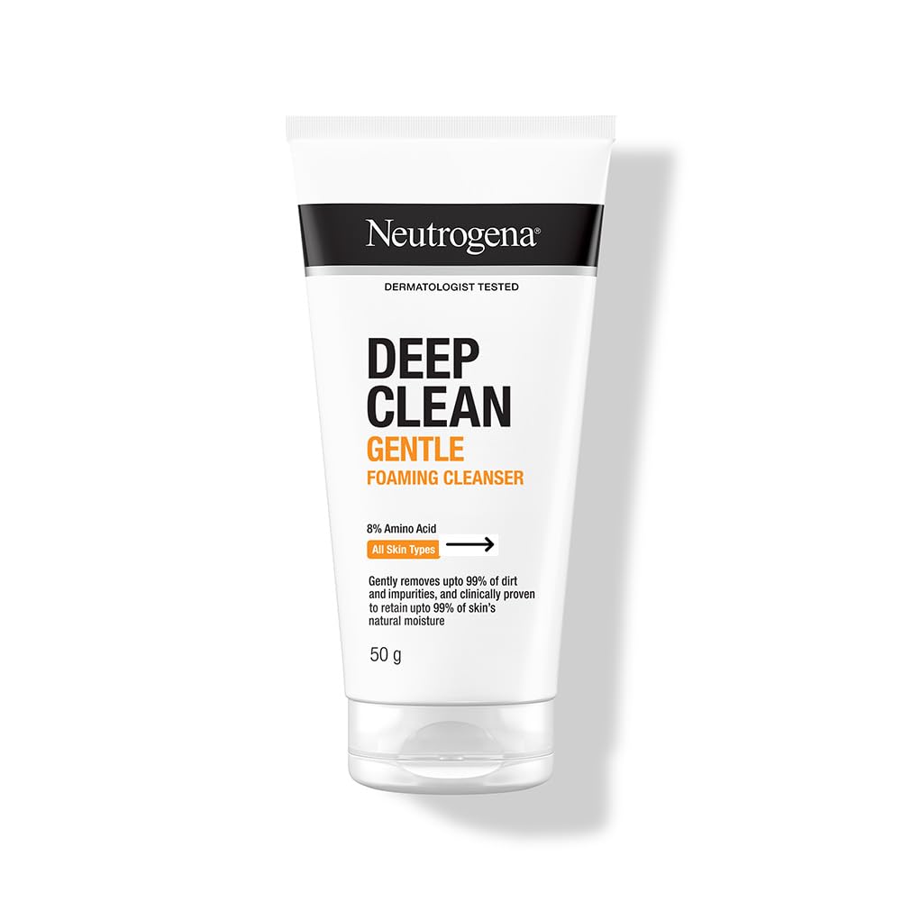 Neutrogena Deep Clean Foaming Cleanser | Hydrating, non drying | Normal to Oily sensitive skin | Anti pollution facewash | 150g
