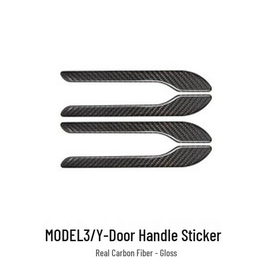 Tesla Model 3/Y Refresh Carbon Fiber Door Handle Sticker