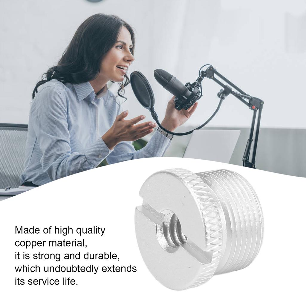 1Celsius4 Inch Female To 5Celsius8 Inch Male Thread Adapter Aluminum Alloy Microphone Screw Adapter