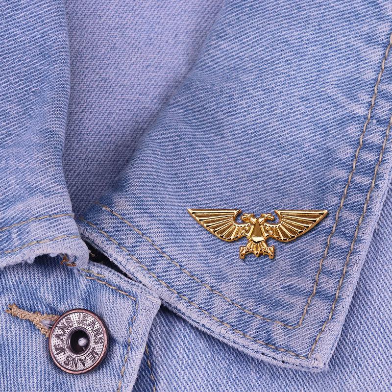 Warhammer 40k Double-Headed Eagle Brooch for Imperial Aquila Fans