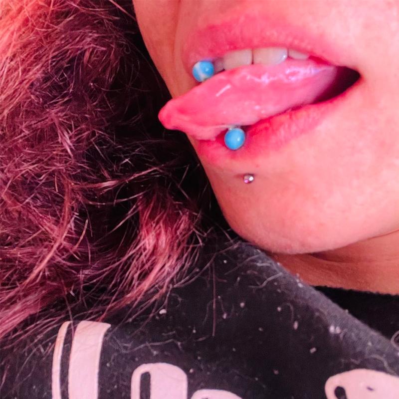 15/45/100pcs/Bag Women Men Fashion Rainbow Stainless Steel Tongue Piercing Ring Mix Tongue Barbell Ear Nipple Piercing Ring Pircing Jewelry