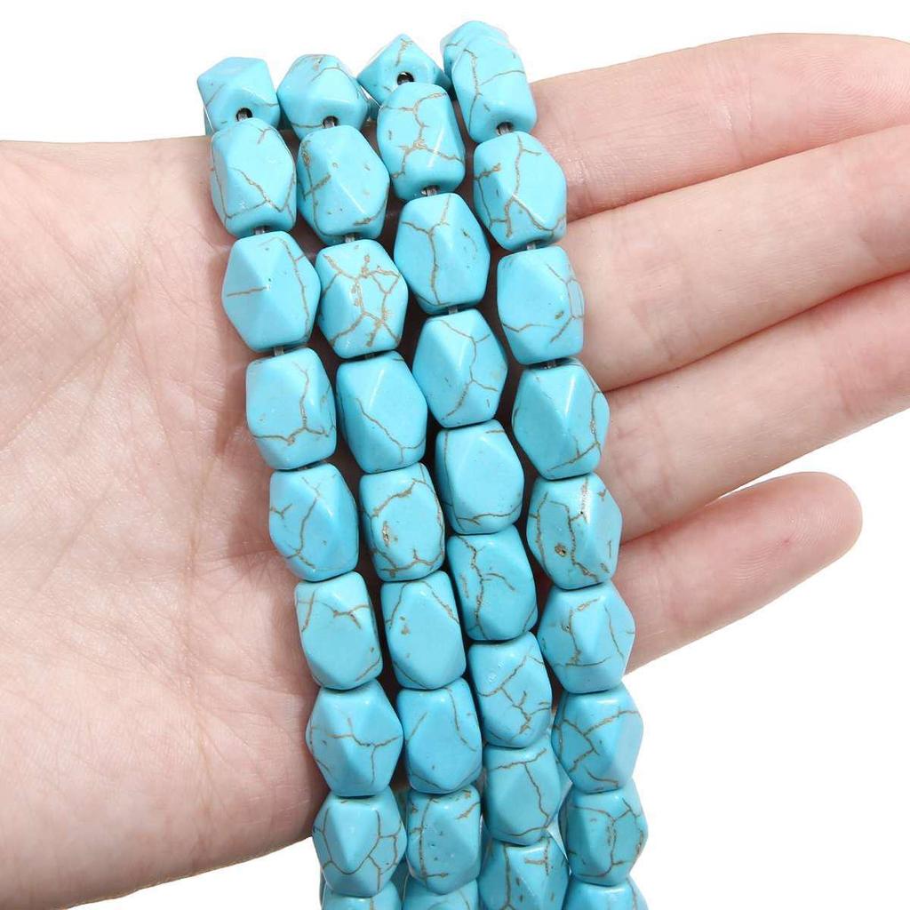 Synthetic Blue Turquoise Beads: DIY Jewelry Twisted, Special-Shaped, Animal, Abacus Spacer, and Scattered Beads