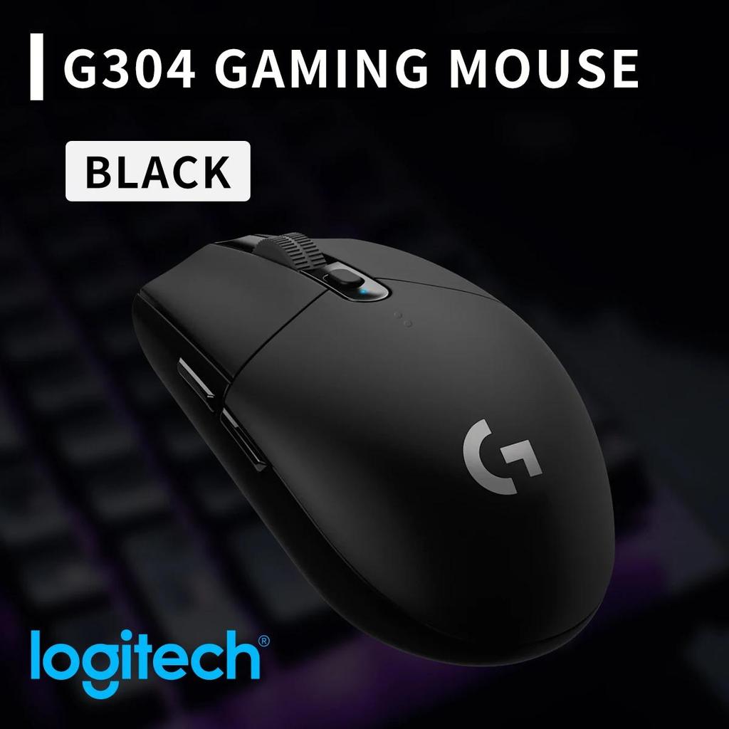 Logitech G304 Wireless Mouse Ligthspeed Gaming Mouse HERO Sensor Long Battery 6 Programmable Buttons Life Perfect for Office Work & Gaming Sessions