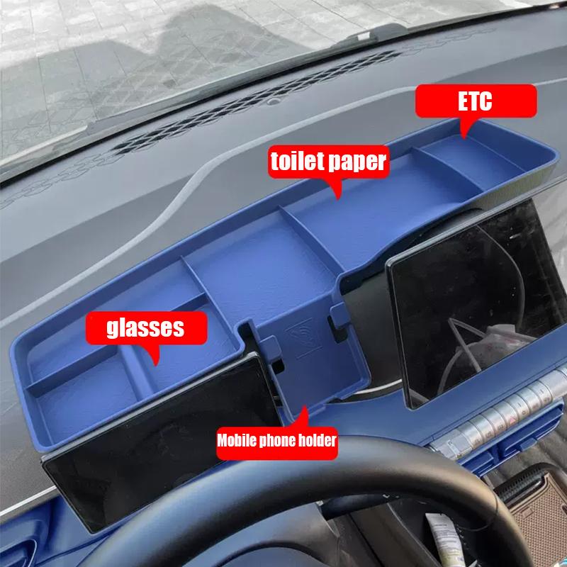 For BYD Seagull Dolphin Mini 2025 2024 Automotive Interior Instrument Panel Storage Box Paper Towel Storage Behind the Screen