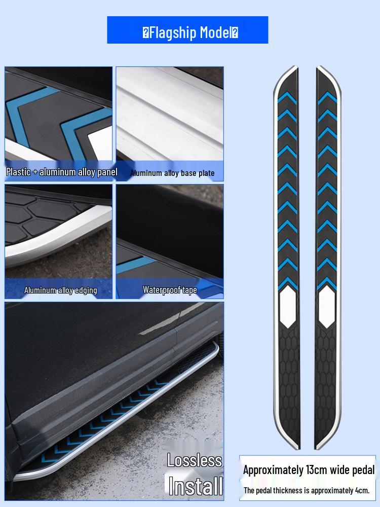 2024 Beijing BJ30 Electric Vehicle Aluminum Foot Pedals with Welcome Lights