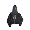 Unisex Vintage Washed Cotton Hoodie With Graphic Print Loose Fit Streetwear