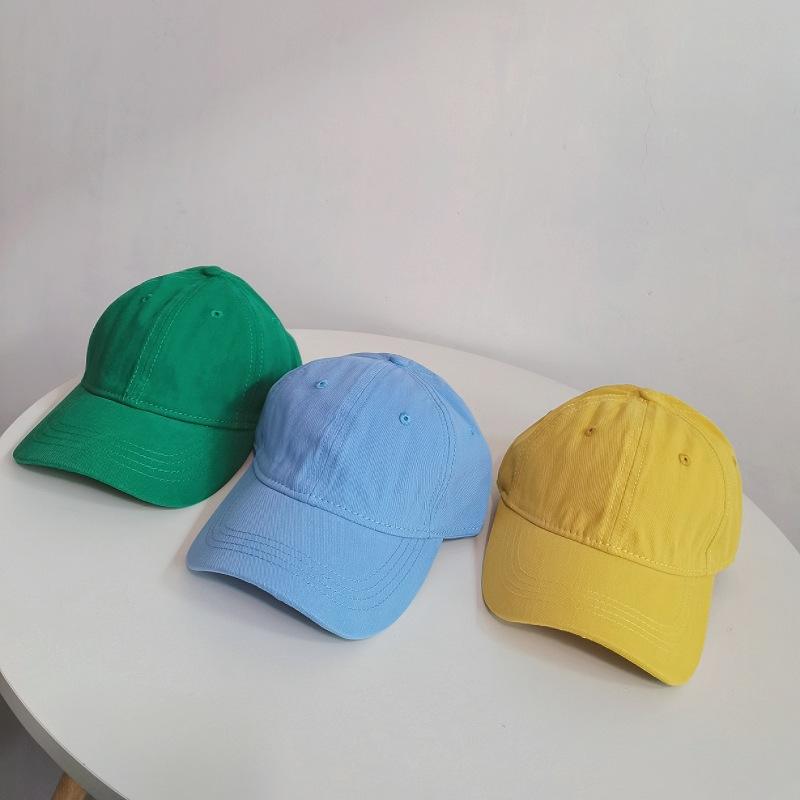 Dopamine solid color versatile baseball hat, unisex all-season commuting candy color sunshade hat with big head coverage