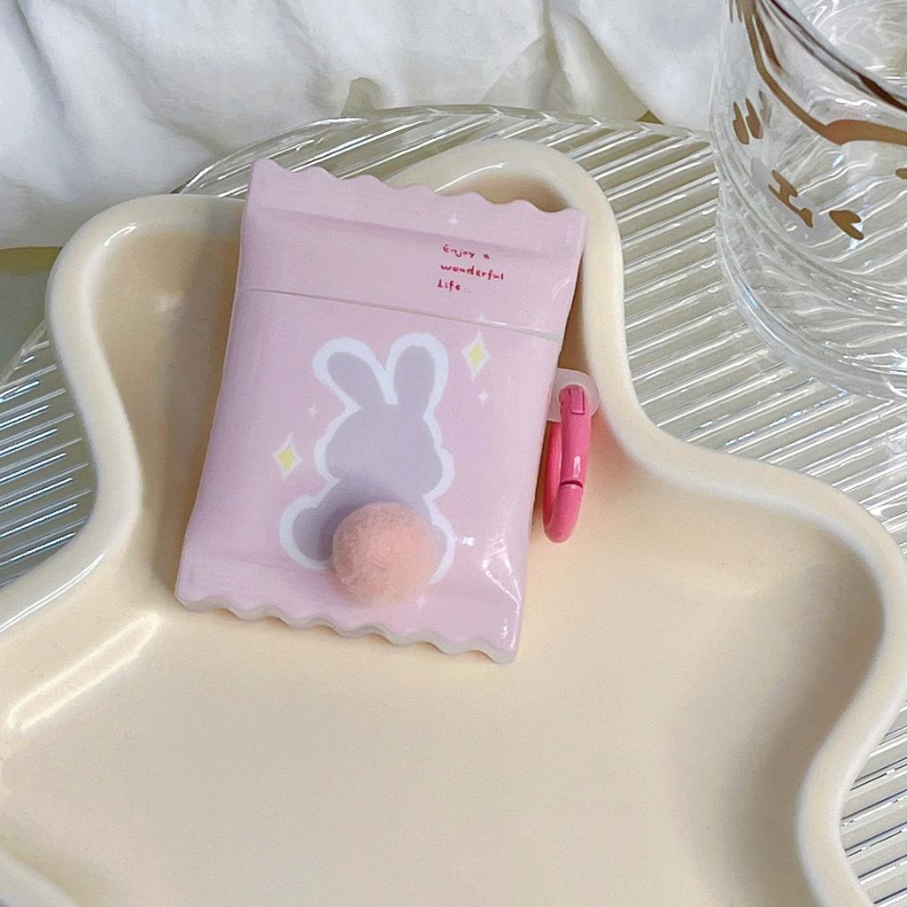 3d Rabbit Jane Love Stars Cartoon Pink Earphone Case For Apple Airpod 2 3 Pro 2nd 1 Wireless Bluetooth Charging Box Cover