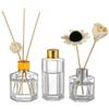 High-Quality Clear Glass Aroma Diffuser Bottle with No-Fire Sticks for Natural Home Freshness.