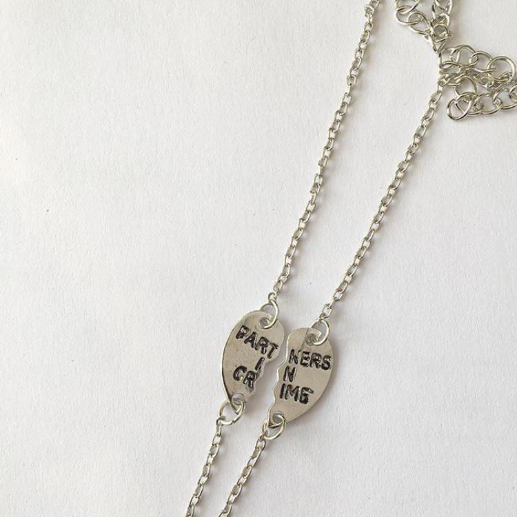 

Foreign Trade Fashion Personality Zircon Good Friends Couple Bracelet Heart Shaped Stitching Zircon Pulseira Feminina Pulsera медный