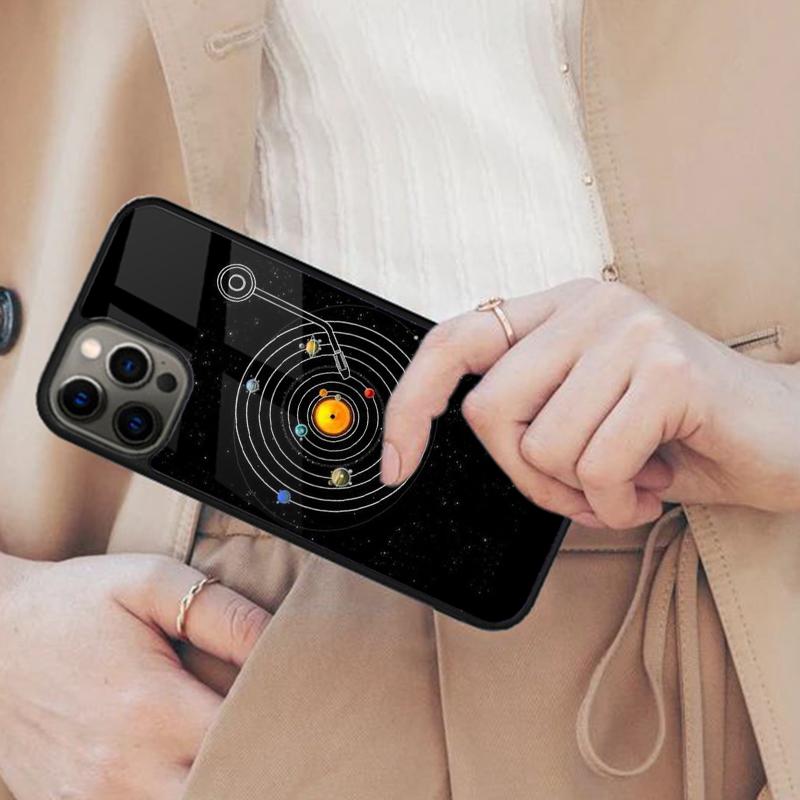 Space Planets Solar System Magnetic Phone Case For APPLE iPhone 17 Air 16 14 13 12 Pro Max 15 Plus Wireless Charge MagSafe Cover