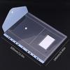 Transparent Loose-Leaf File Bag High-Capacity File Organizer Binder Pockets Button Close Business Document Pouch Stationery