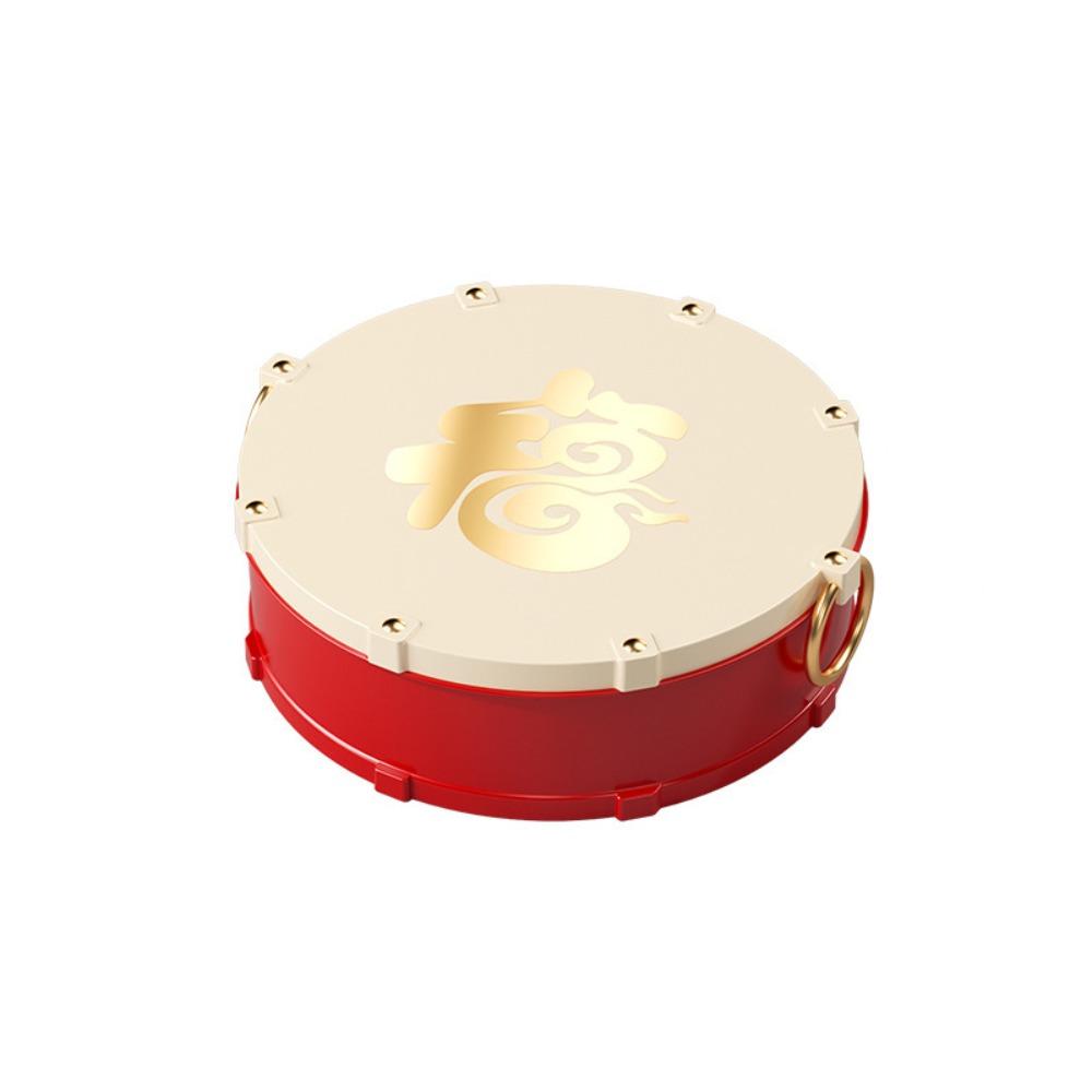 Round Drum Shape Nut Serving Tray Dustproof Fruit Plate  Living Room