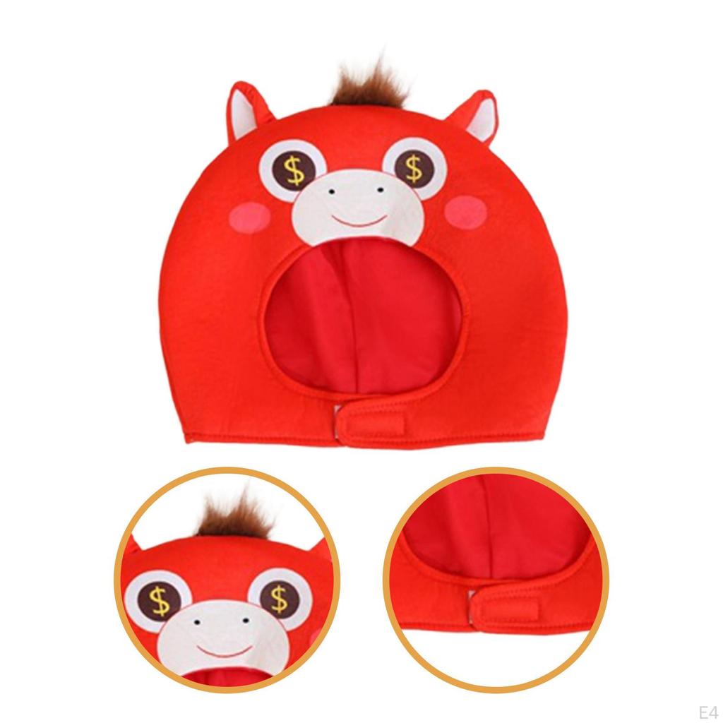 Horse Hat Cosplay Funny Costume Accessory with Soft Lightweight Design Suitable for Children Adults