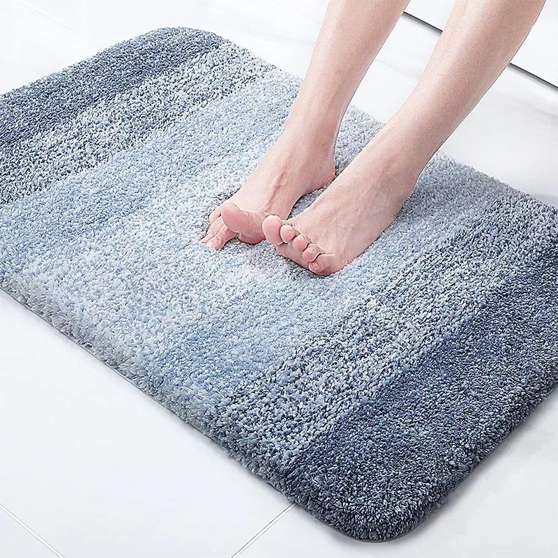 Bathroom Rugs Mat Extra Soft Absorbent Microfiber Bath Rugs Rubber Backing Quick Dry for Bathroom Floor Tub and Shower