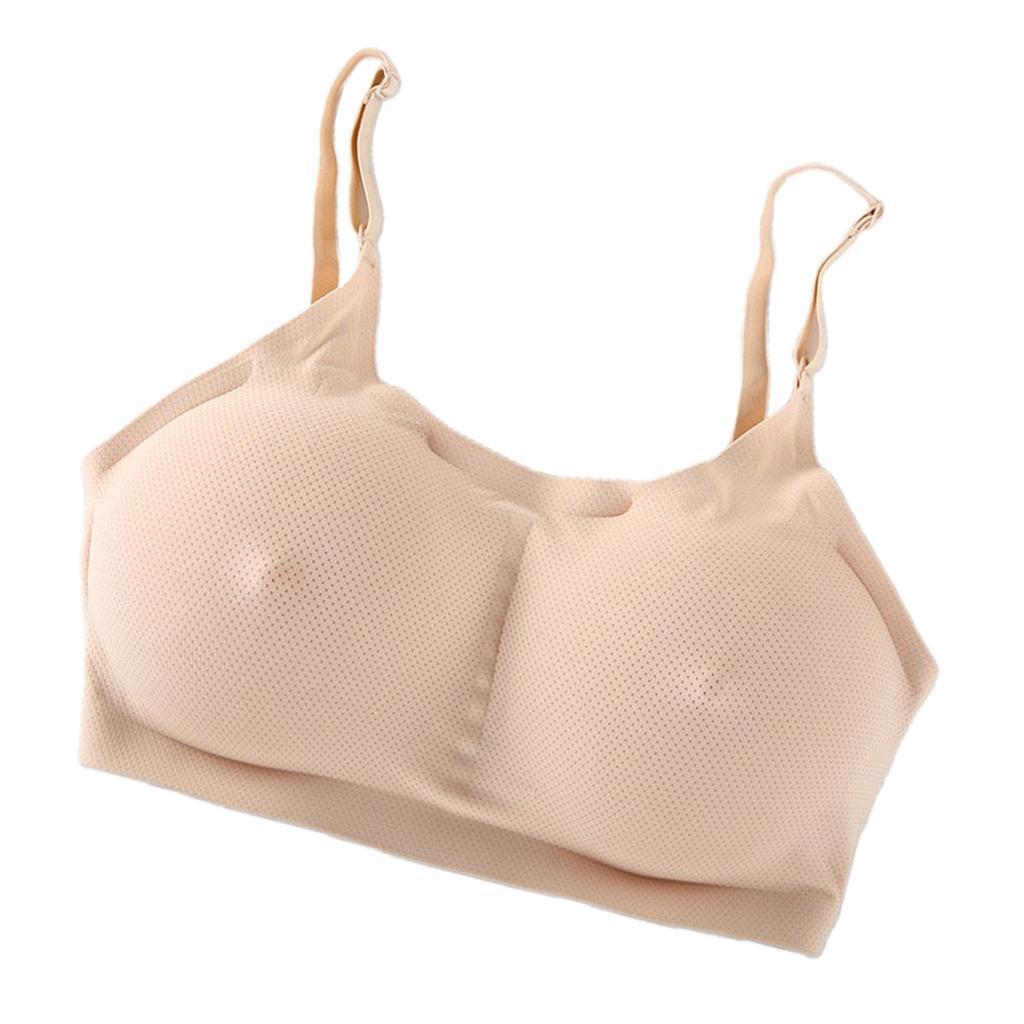 Pocket Bra Crop Top Silicone Boobs for Mastectomy Tank Top