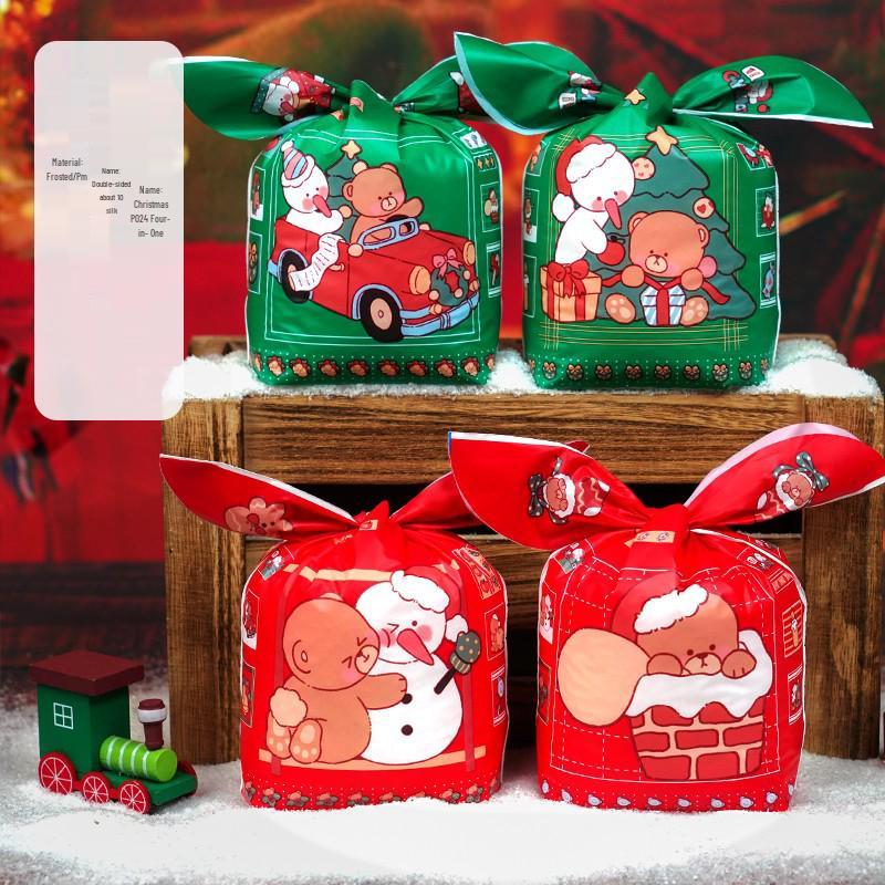 

Мультяшні подарункові пакети з вушками кролика для дитячих днів народження та свят 13.5*23CM [50 pcs]