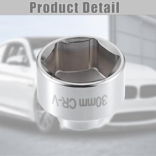 Universal 30mm Car Oil Filter Wrench Oil Filter Socket Wrench Housing Pack of 1