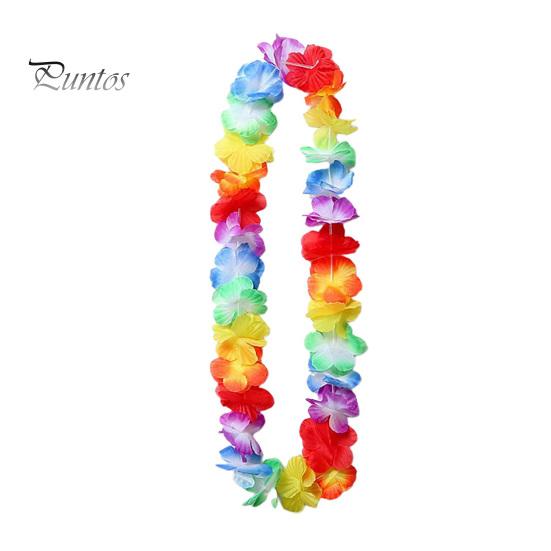 

Гавайское ожерелье-лейс, красочное украшение из искусственного шелка с цветком-лей, летнее ожерелье с искусственным цветком, пляжный бассейн, вечерние украшения, принадлежности S разноцветный