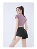Women's Quick-Dry Summer Yoga & Fitness Two-Piece Set - Casual Sportswear Plus Size Short Sleeve
