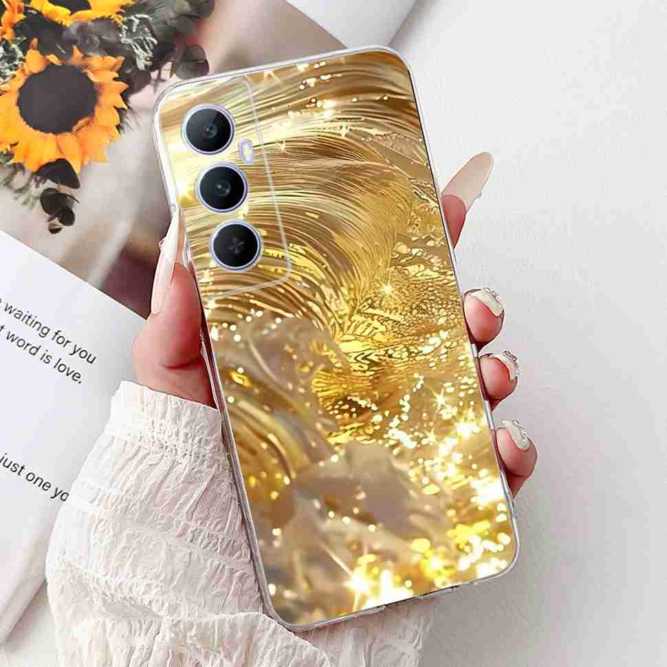 Für Realme C65 4G 2024 Hülle Weiche Silikon Bunte Schmetterling Hülle Für Realme C 65 C65 Fundas RMX3910 Vollständige Schutzhülle