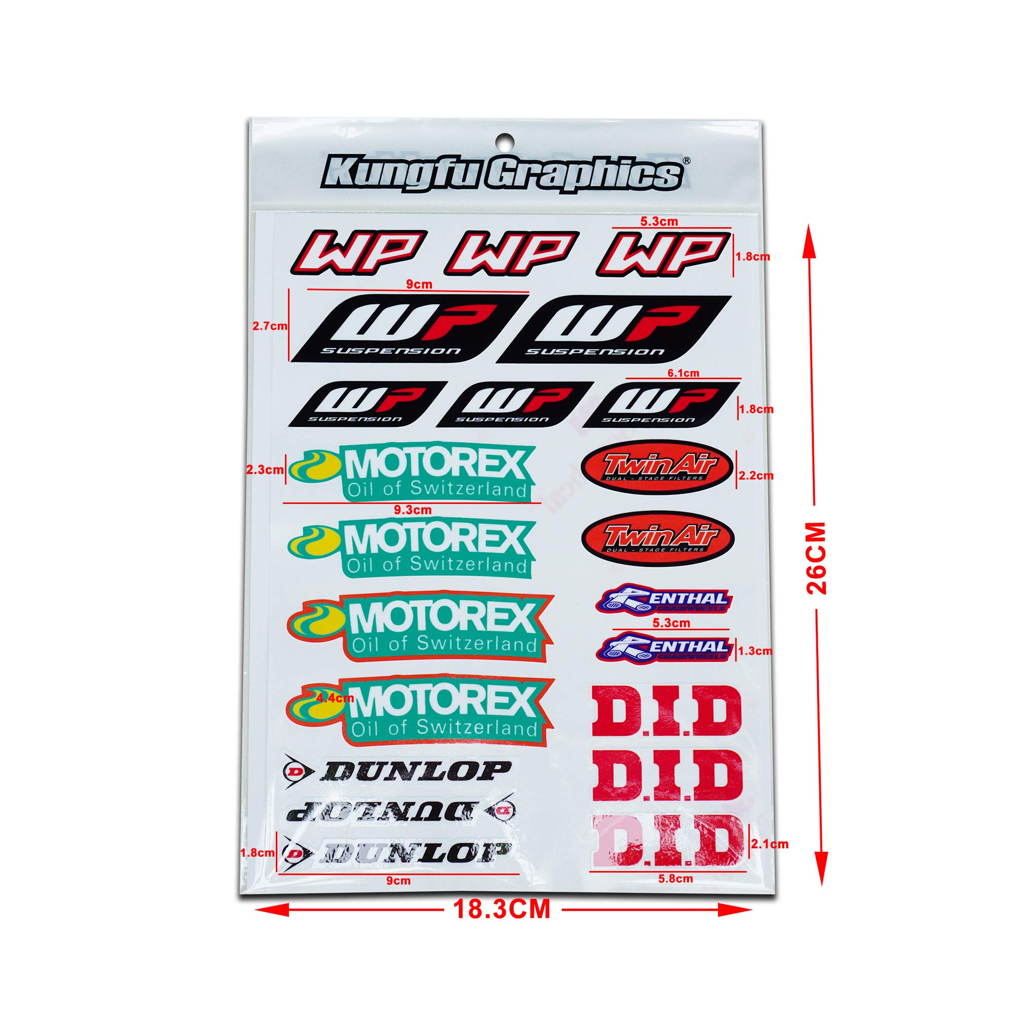 

KUNGFU GRAPHICS Racing Sponsor Logo Micro Decal Sheet (White)…