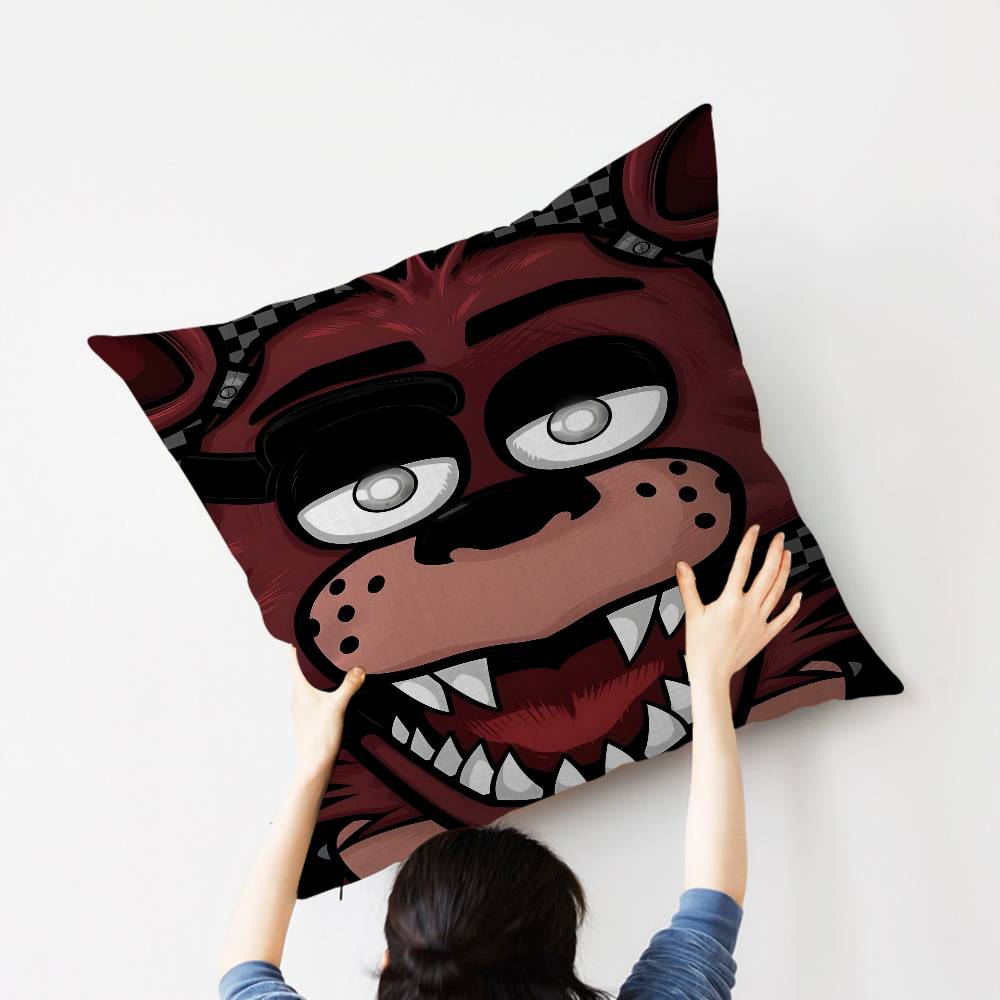 Five NNights Anime FFreddys Maple Design Cushion Cover Happy Autumn Harvest Decor Holiday Decorati Pillow Cover
