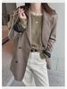Women's Stylish Cashmere Sweater: Round Neck, Thin, Ideal for Spring & Autumn, 2025 Collection, Versatile Inner or Outer Wear.
