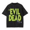 Halloween La Casa (The Evil Dead) donna Uomo Lavato Stampa a Caldo T-shirt Harajuku Cotone T-shirt Uomo Estate Manica Corta Magliette