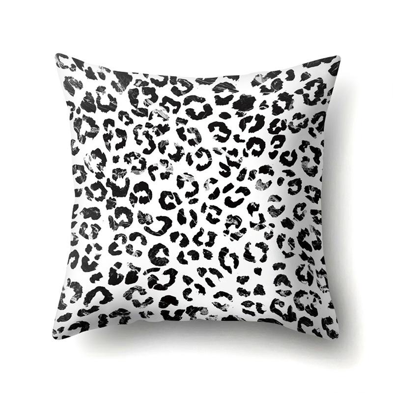 Polyester Pillow Case Automobile Decoration Home Printed Pillow Case Waist Cushion Cover Car Cushion Head Cushion Cover