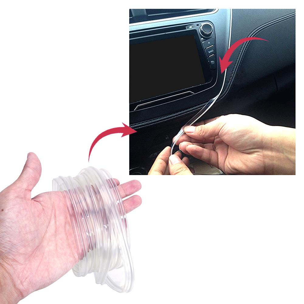 RGB Ambient Lamp Car Interior Light Remote Control Auto Decorative Light Fiber Optic Atmosphere Lamps App Control 6 Meter