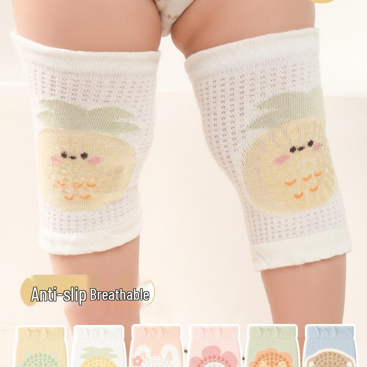 Non-Slip Baby Knee Pads for Crawling & Walking - Summer Thin Style, Anti-Fall Leg Warmers, Comfortable Elbow Pads