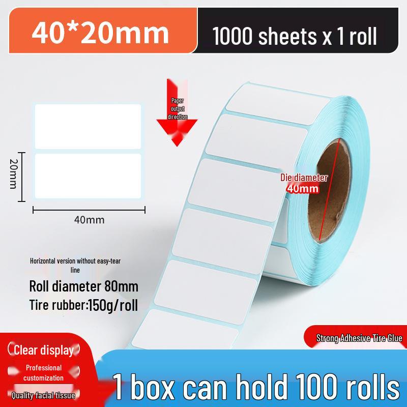 Durable Thermal Adhesive Barcode & Price Label Stickers