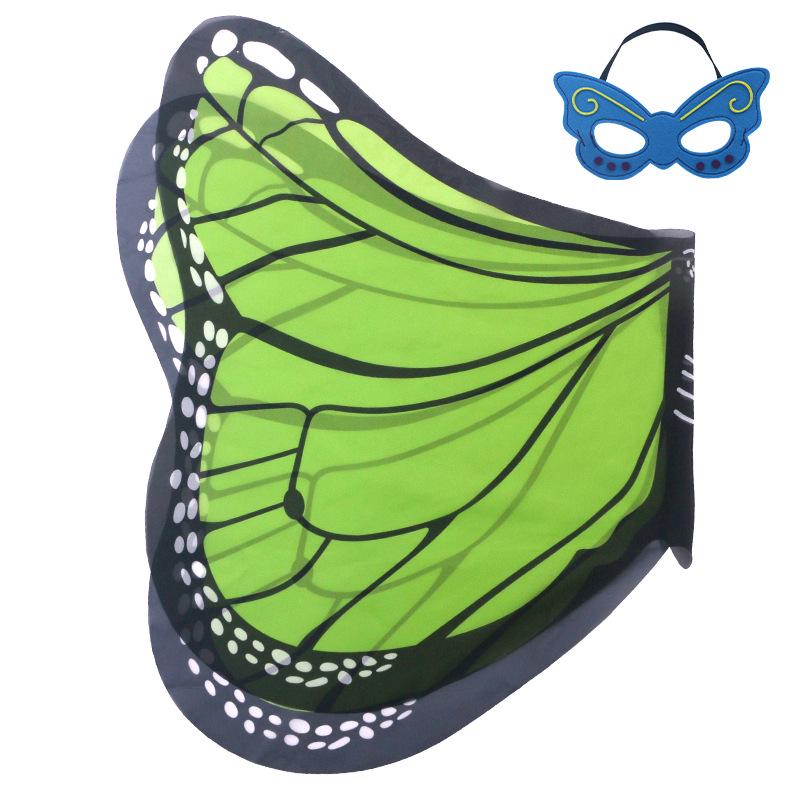 Children's Elf-Style Angel Butterfly Costume Set with Wings and Mask