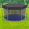 Trampoline Cover Tpe Material Keep Cool Reliable Wear Resistant Trampoline Shade Cover Tent Cover For Playing Round Trampoline