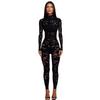 2025 Winter Sheer Long Sleeve Tight Bodysuit - Sexy & Fashionable with High Elasticity