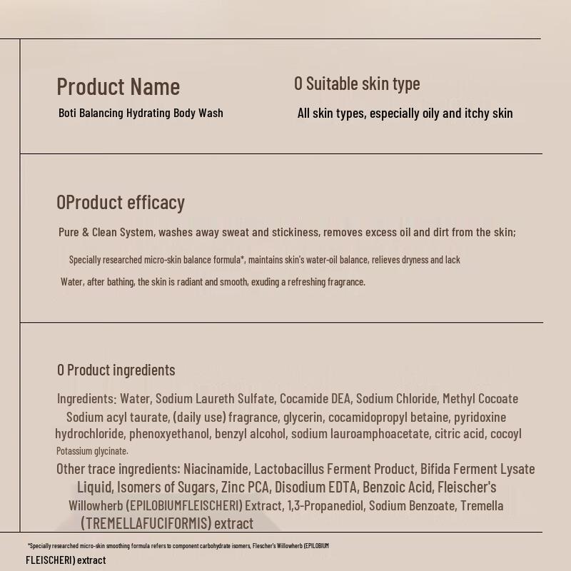 Bertie Balancing Hydrating Shower Gel 750ml