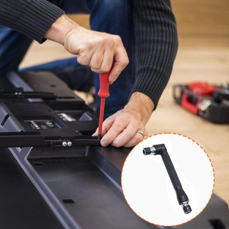 L-förmiger Doppelkopfschraubendreher Legierter Stahl für Möbelmontage und Elektronikwartung