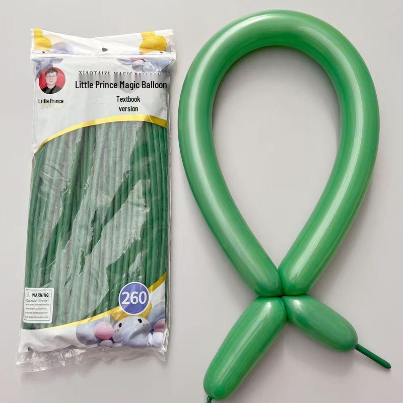 260-Piece Non-Toxic Macaron Long Balloons for Children - Magic Clown Modeling