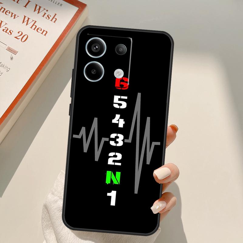 1N23456 Motorcycle Funda For Xiaomi Redmi Note 14 13 10 11 12 15 Pro Plus Case For Redmi 15 14C 12C 10C 13C 15C