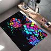 Colorful Rubik's Cube Design Suitable for Use As an Anti-slip Game Mat for Living Room and Bedroom Sofas
