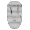 Winter gray fur swaddle sleeping bag for stroller, gondola, sled + cover