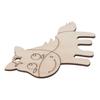 DIY Crafts Wooden Wooden Cutouts Animal Black Farm Animals Paint Crafts Home Decor