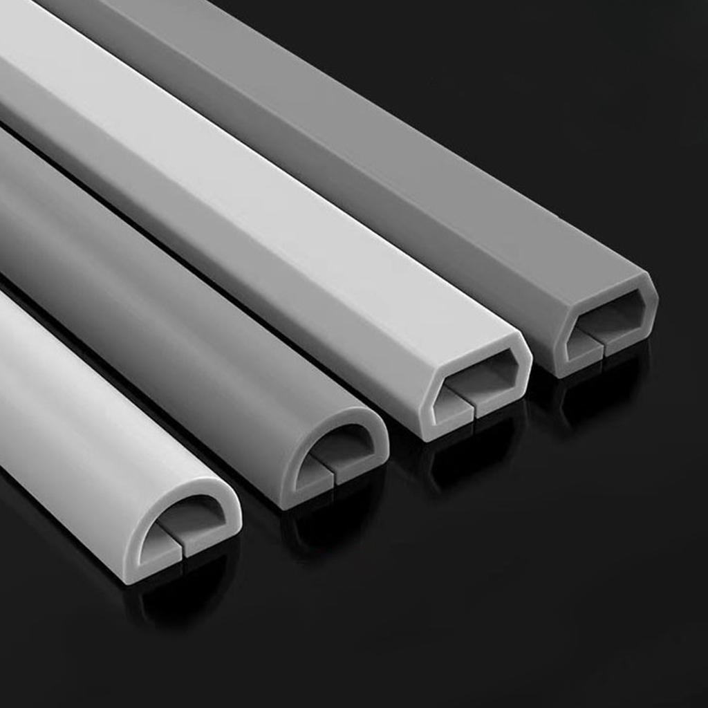 1m PVC Cable Tray Exposed Installation Self Adhesive Invisible Decoration Household Cable Network Cable Concealment Soft Tray